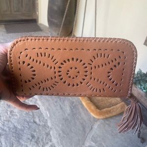 Cleobella mexicana zip wallet, brand new. Tag still on. Brown